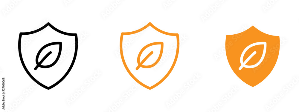 Poster Save environment icon web design in vector
