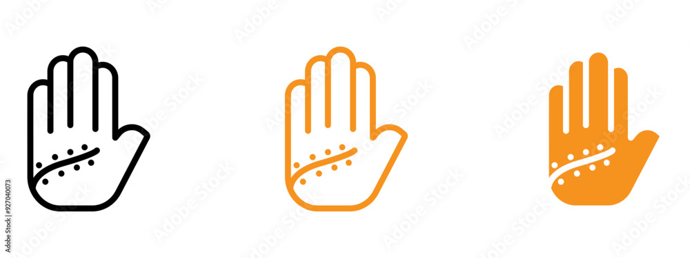 Aufkleber scar icon web design in vector