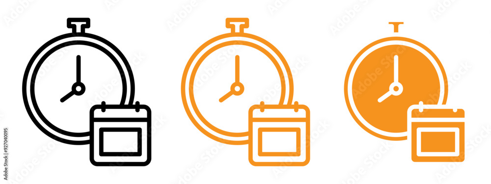 Poster Schedule icon web design in vector