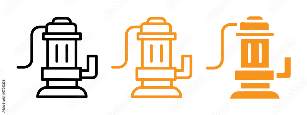 Poster Sump pump icon web design in vector