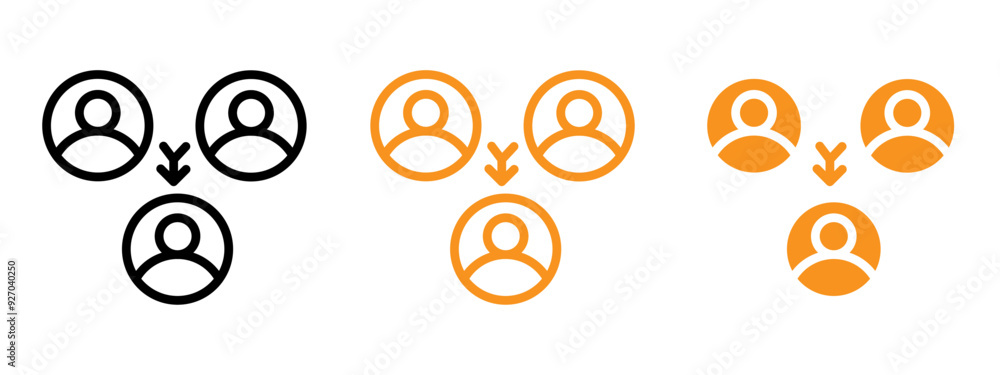 Poster Third party icon web design in vector