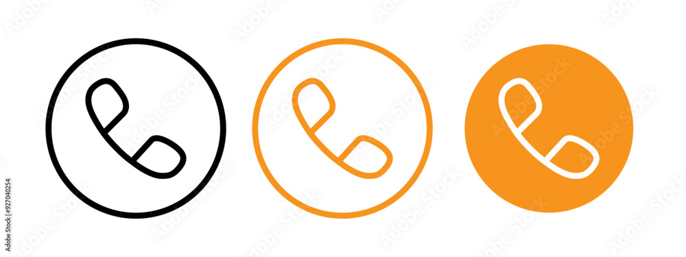 Poster telephone icon web design in vector