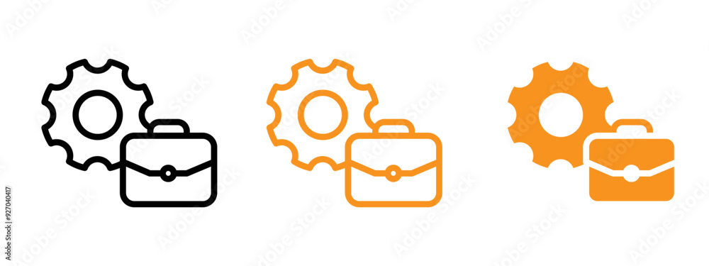 Poster Work experience icon web design in vector
