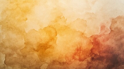 Obraz premium Warm-toned watercolor paper background with earthy colors