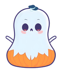 Spooky Cute Boo Ghost PNG Clip Art