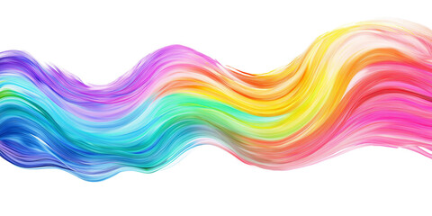 abstract colourful wave, Waving LGBT rainbow flag