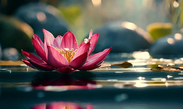 Zen flower loto in water