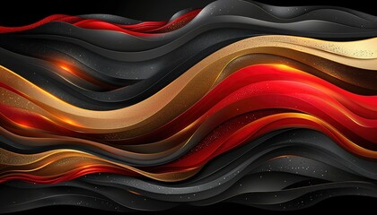 black red gold abstract background 