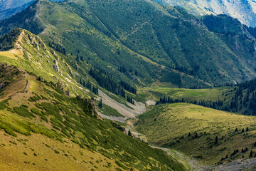 Fototapeta premium valley of the mountains