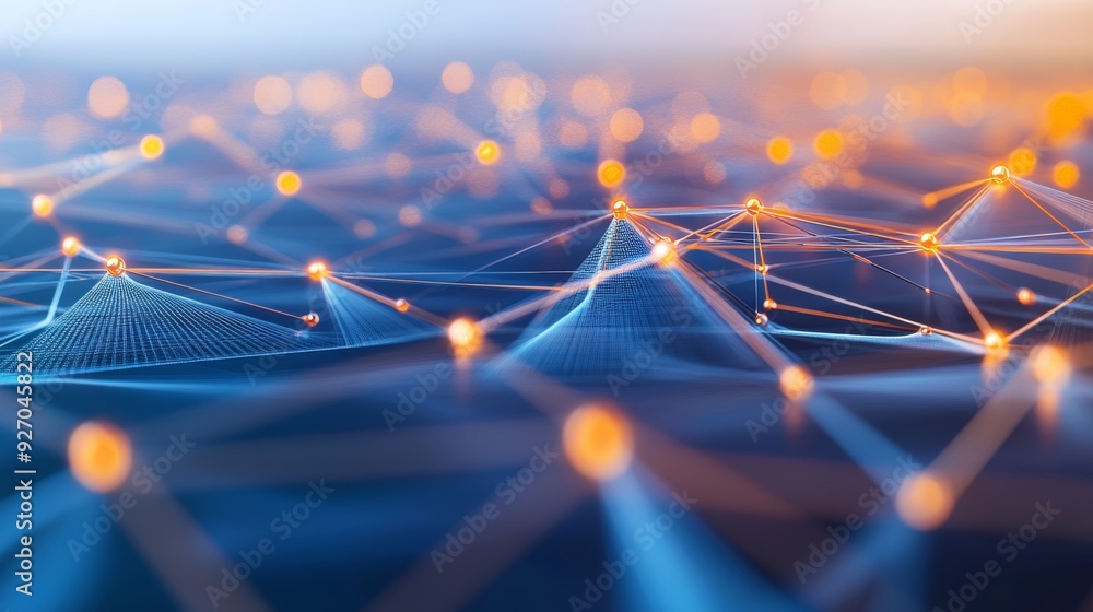 Poster Digital communication network with bright data nodes