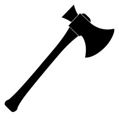 Axe silhouette vector illustration 