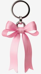Pink Ribbon Keychain.