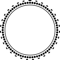 Dotted Circle Frame
