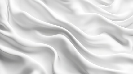 Obraz premium 3D rendering of a white milk wave background