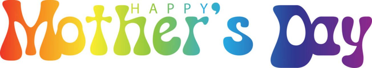 Happy Mothers Day, pink flower calligraphy poster. Vector chamomile blossom decoration for Mother's day or sale shopping special offer banner. Best Mom ever greeting card, Happy Mother’s Day Lettering