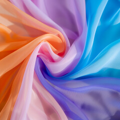 Luxurious synthetic fabric Abstract satin background with soft pastel waves, gradient colors for functional or product design. Beautiful. 