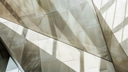 Architectural Details with Geometric Patterns and Shadows.