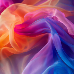 Fototapeta premium Luxurious synthetic fabric Abstract satin background with soft pastel waves, gradient colors for functional or product design. Beautiful. 