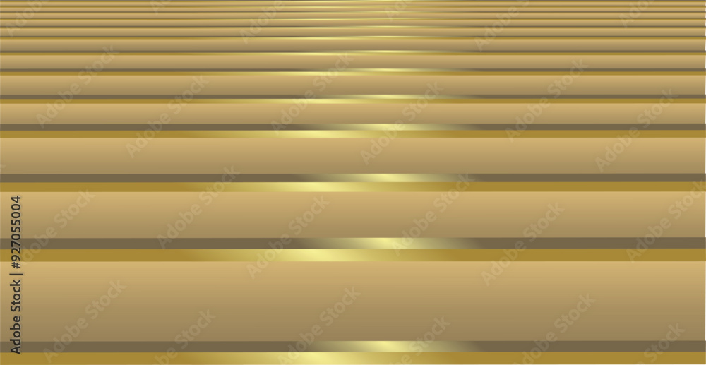 Poster a composition of horizontal lines and rectangular areas with gradations of brown and gold that gives