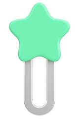 3D illustration of Paper Clip.