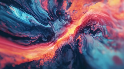 Abstract Swirling Colors