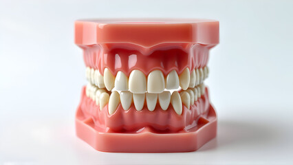 Fototapeta premium Model of teeth, orthodontic, isolated on background
