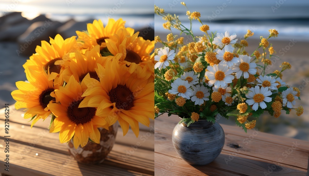 Poster bouquet of yellow flowers