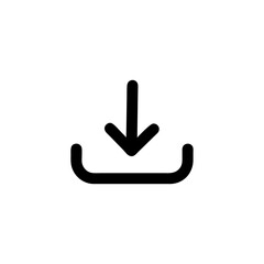 Arrow. Concept of reply, return, upload, download, direction etc Vector linear icon