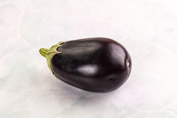 Raw ripe organic eggplant vegetable