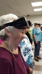 Seniors Immersed in Virtual Reality Experiences: Excitement and Curiosity in a Spacious Room