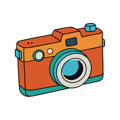 Camera isolated on white, camera vector illustration, camera vector art, camera silhouette, digital camera sameba vector icon, photo icon line art,eps