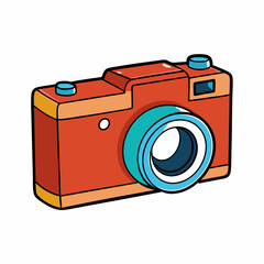 Camera isolated on white, camera vector illustration, camera vector art, camera silhouette, digital camera sameba vector icon, photo icon line art,eps