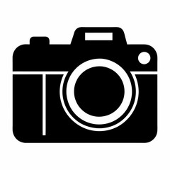 Camera isolated on white, camera vector illustration, camera vector art, camera silhouette, digital camera sameba vector icon, photo icon line art,eps
