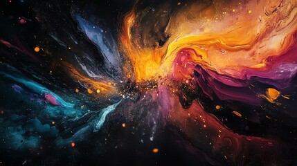 Cosmic Abstract Painting
