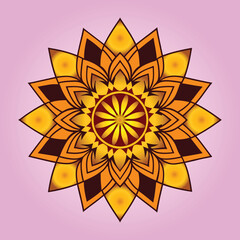 a yellow flower design with a design that says sun on the top