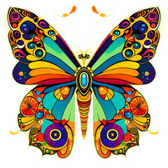 butterfly on a white background