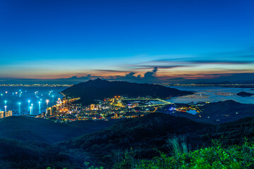 Panoramic View of Houzhai Town, Nan'ao Island, Shantou City, Guangdong Province, China