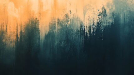 Obraz premium Abstract Painting with Warm and Cool Colors