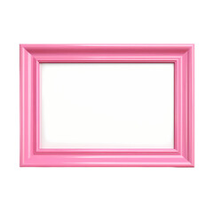 A bright pink picture frame, ready to hold your favorite memories.