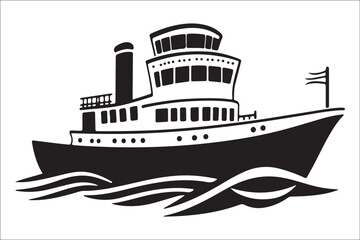 Obraz premium Stunning Ship Vector Silhouettes, Premium Ship Silhouette Vectors, Elegant Ship Vector Silhouettes, High-Quality Ship Silhouette Art, Beautiful Ship Vector Collection, Timeless Nautical Vector Art,