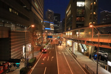 Fototapeta premium JR桜木町駅周辺の夜景 横浜