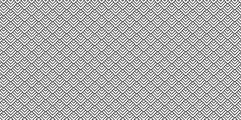 Vector overlapping Pattern geometric square wave line. black and gray square line seamless stripe geometric create retro diamond pattern white background.	
