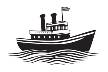 Obraz premium Stunning Ship Vector Silhouettes, Premium Ship Silhouette Vectors, Elegant Ship Vector Silhouettes, High-Quality Ship Silhouette Art, Beautiful Ship Vector Collection, Timeless Nautical Vector Art,