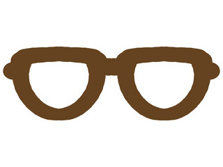 Fototapeta premium 落書き風おしゃれな眼鏡のイラスト素材