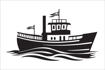 Obraz premium Stunning Ship Vector Silhouettes, Premium Ship Silhouette Vectors, Elegant Ship Vector Silhouettes, High-Quality Ship Silhouette Art, Beautiful Ship Vector Collection, Timeless Nautical Vector Art,