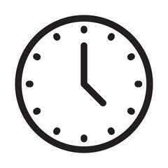 wall clock time icon vector symbol