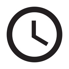time icon clock vector symbol