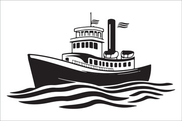 Obraz premium Stunning Ship Vector Silhouettes, Premium Ship Silhouette Vectors, Elegant Ship Vector Silhouettes, High-Quality Ship Silhouette Art, Beautiful Ship Vector Collection, Timeless Nautical Vector Art,