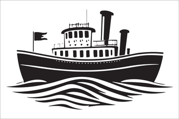 Obraz premium Stunning Ship Vector Silhouettes, Premium Ship Silhouette Vectors, Elegant Ship Vector Silhouettes, High-Quality Ship Silhouette Art, Beautiful Ship Vector Collection, Timeless Nautical Vector Art,