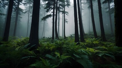 Obraz premium morning in the forest
